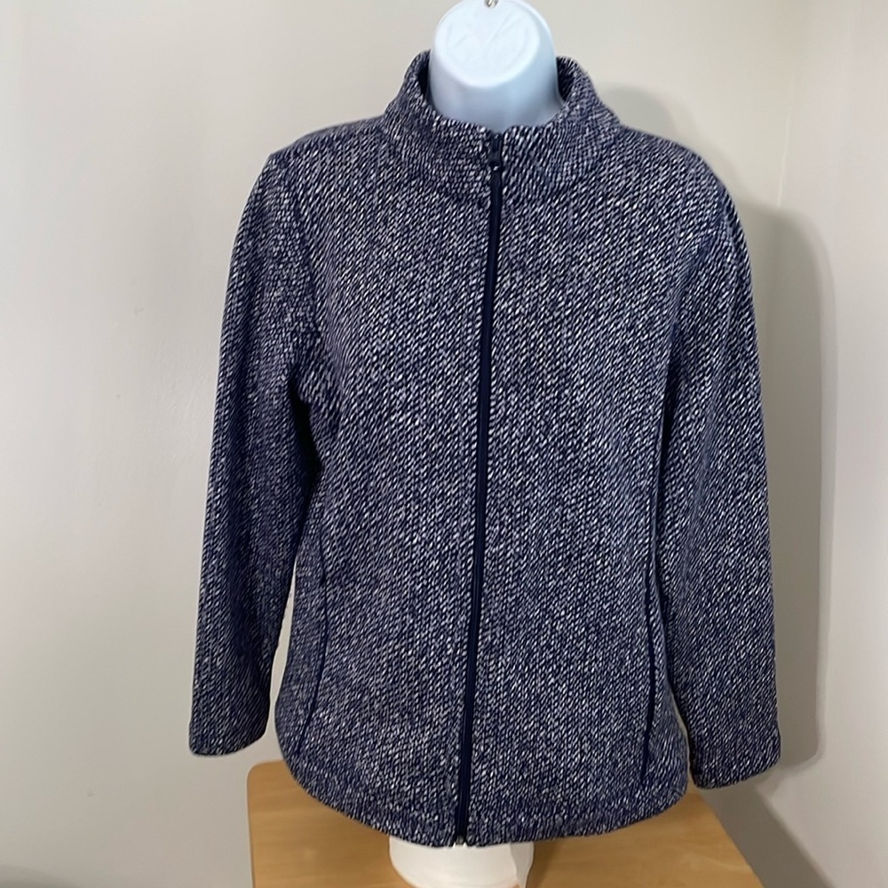 Talbot’s T by Talbots Blazer Zipper Jacket Size Medium Petite